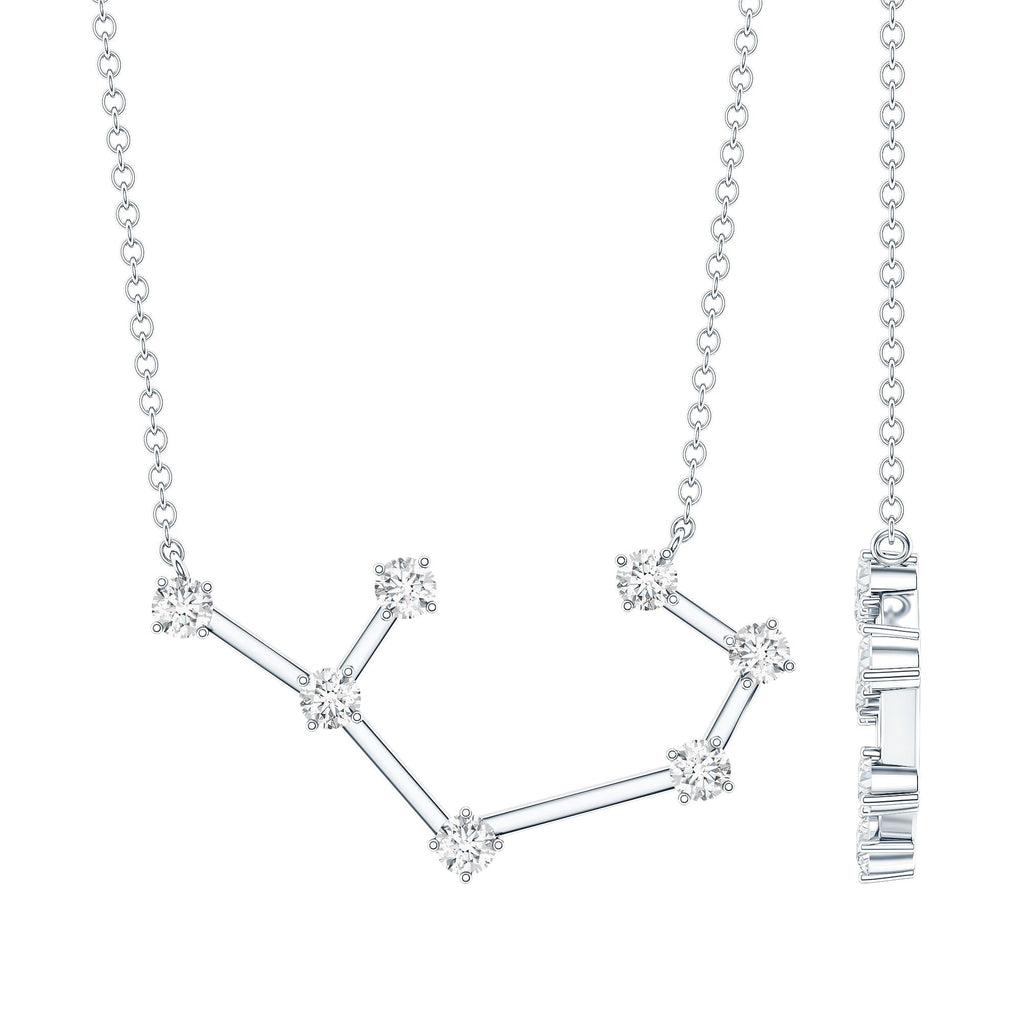 Certified Moissanite Constellation Sagittarius Zodiac Sign Necklace