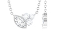 Certified Cubic Zirconia Minimalist Cluster Necklace