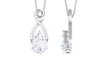 Certified 2 Carat Moissanite Infinity Pendant Necklace for Women