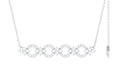 Certified Cubic Zirconia Bar Necklace for Women
