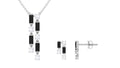 Real Black Onyx Diamond Designer Jewelry Set for Women
