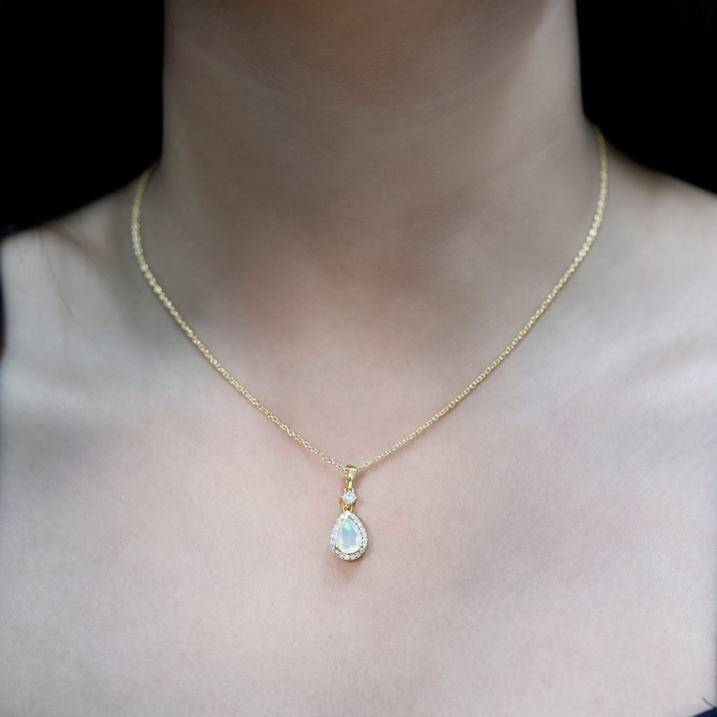 Certified Half Carat Moissanite Heart Promise Necklace with Silver Chain