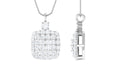 1/4 CT Certified Moissanite Bridal Pendant in Prong Setting