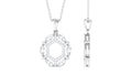 1.25 CT Certified Moissanite Art Deco Pendant Necklace