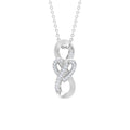 Certified Diamond Infinity Heart Necklace For Her