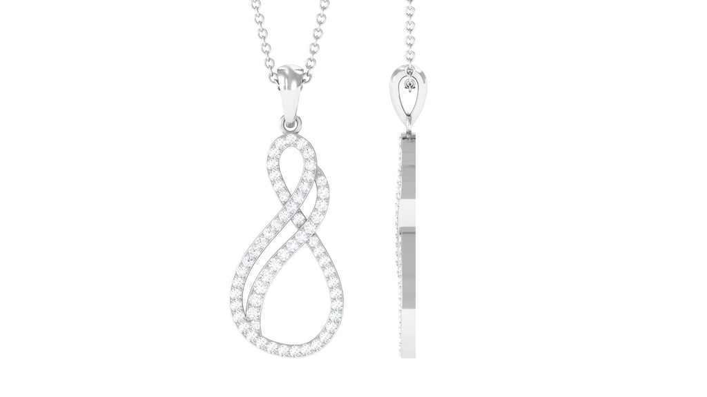 Certified Diamond Infinity Pendant in Pave Setting