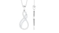 Certified Diamond Infinity Pendant in Pave Setting