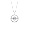 Diamond Flower Cluster Necklace for Women