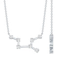 Moissanite Virgo Zodiac Constellation Necklace