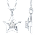 Certified Lab Grown Diamond Star Pendant Necklace For Her