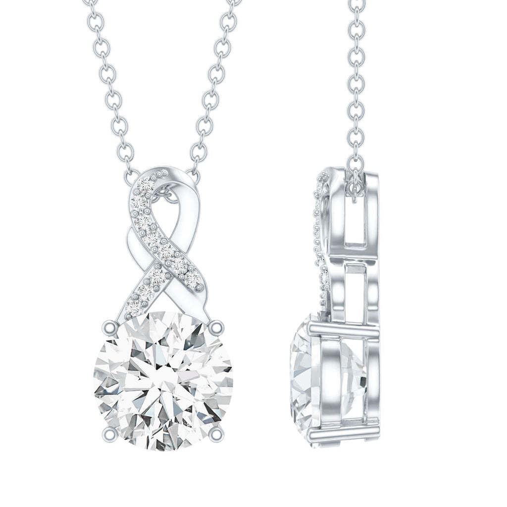 2 Carat Lab Grown Diamond Infinity Pendant Necklace