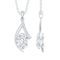 6X8 MM Oval Lab Grown Diamond Solitaire Necklace