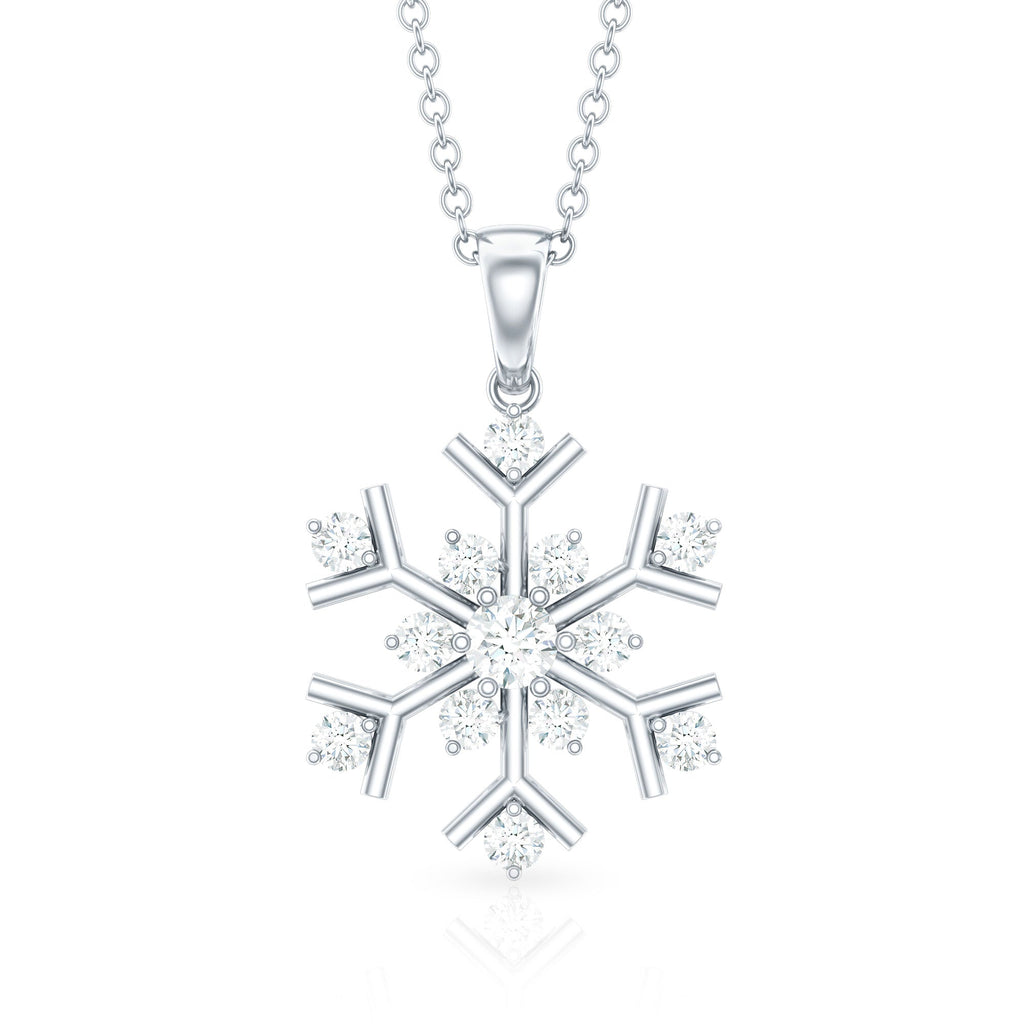 Certified Natural Diamond Christmas Necklace With Chain