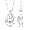Lab Grown Diamond Teardrop Pendant Necklace