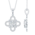 Lab Grown Diamond Vintage Inspired Pendant Necklace