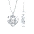 Certified Lab Grown Diamond Heart Pendant Necklace