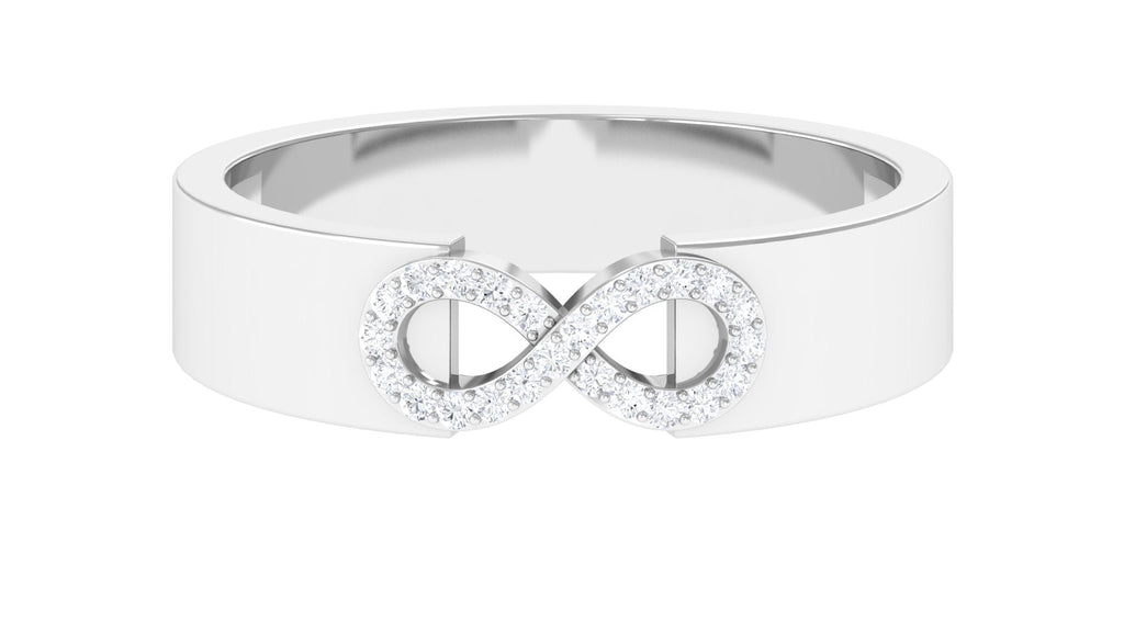 Certified Natural Diamond Infinity Band Ring
