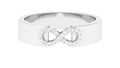 Certified Natural Diamond Infinity Band Ring