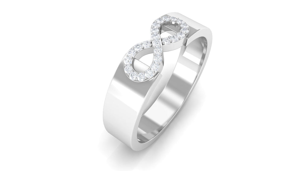Certified Natural Diamond Infinity Band Ring
