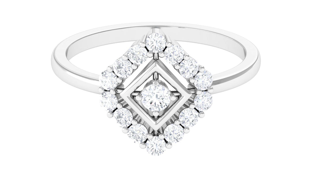 Contemporary Diamond Promise Ring with Certificate