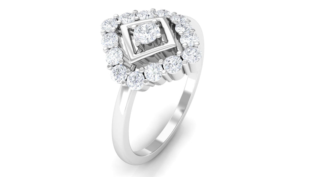 Contemporary Diamond Promise Ring with Certificate