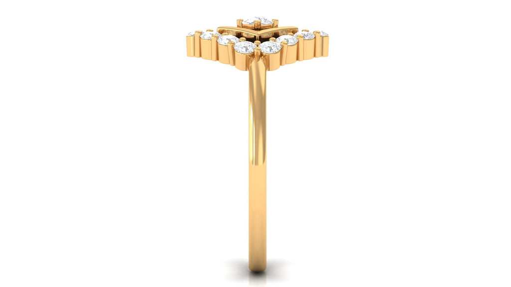 Contemporary Diamond Promise Ring with Certificate