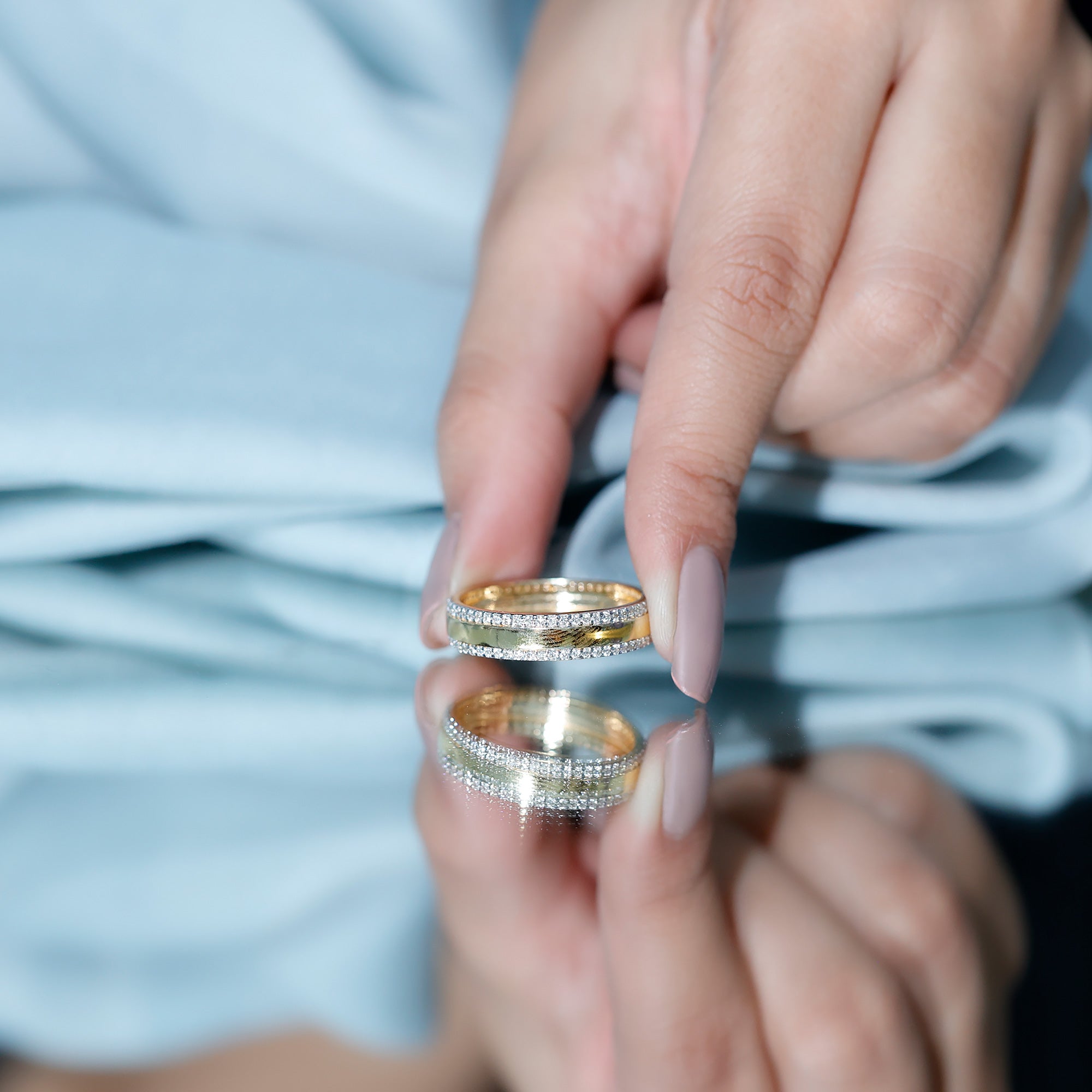 Natural Certified Diamond Wedding Band