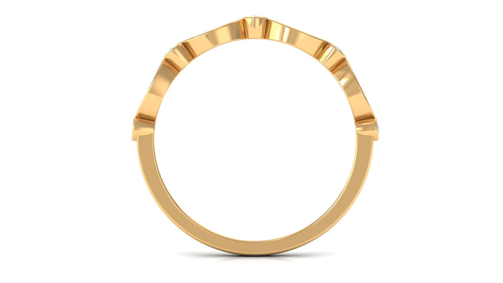 Certified Natural Diamond Half Eternity Ring for Anniversary