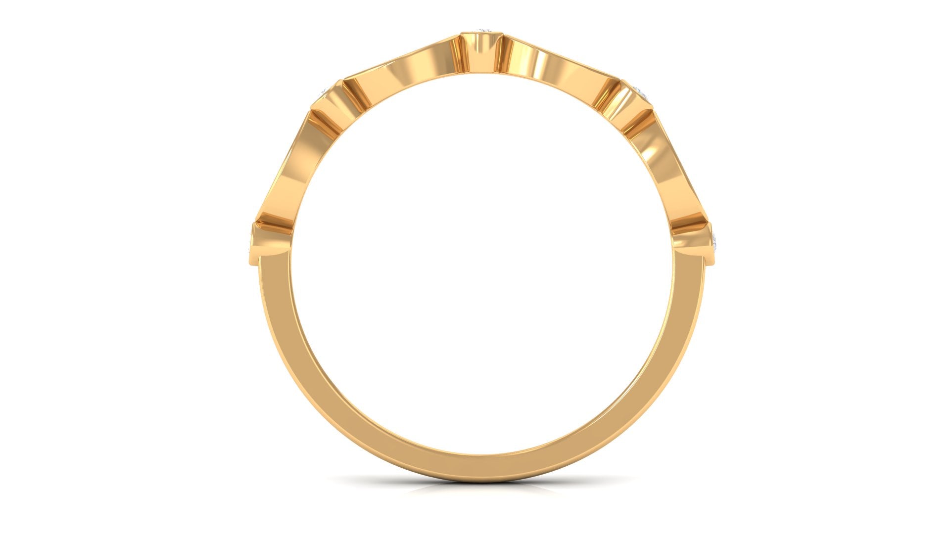 Certified Natural Diamond Half Eternity Ring for Anniversary