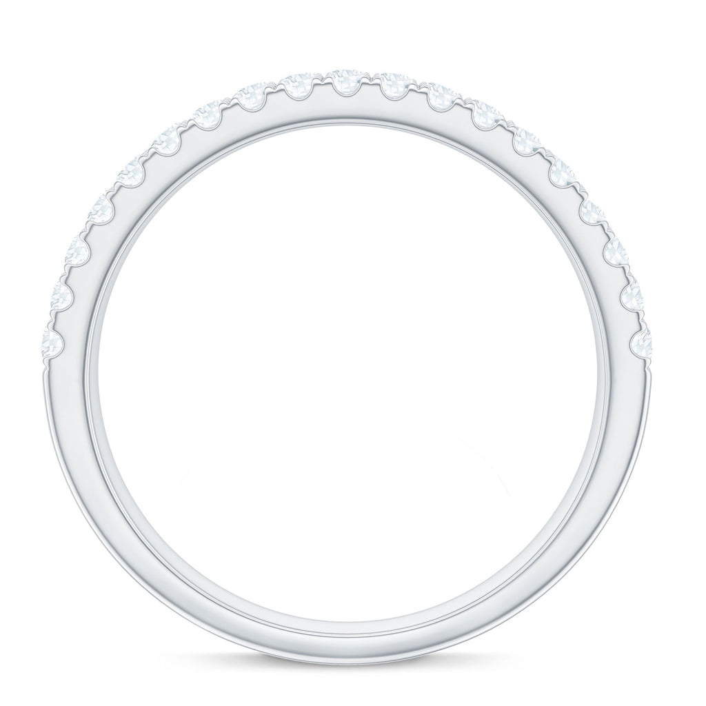 Natural Diamond Wide Half Eternity Band Ring