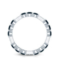 London Blue Topaz and Diamond Designer Full Eternity Band