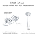 Lab Grown Diamond Toi Et Moi Promise Ring with Infinity Knot