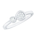 Natural Diamond Infinity Promise Ring