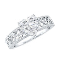 2 Carat Lab Grown Diamond Heart Engagement Ring