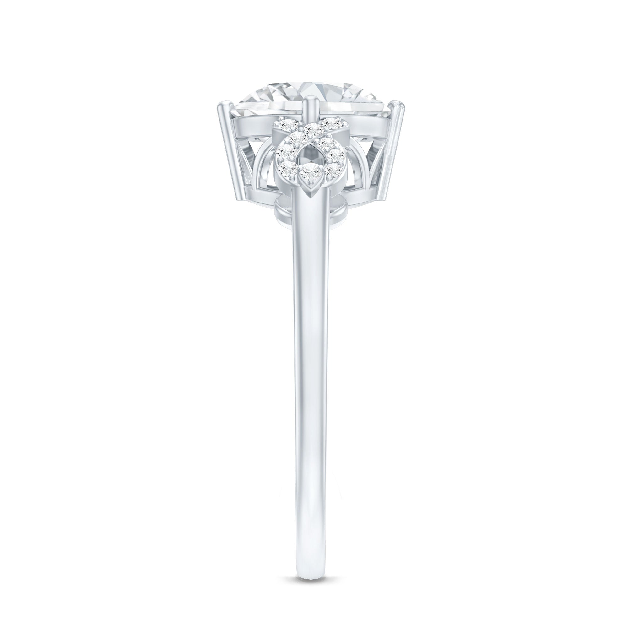 Certified 2 Carat Lab Grown Diamond Solitaire Engagement Ring