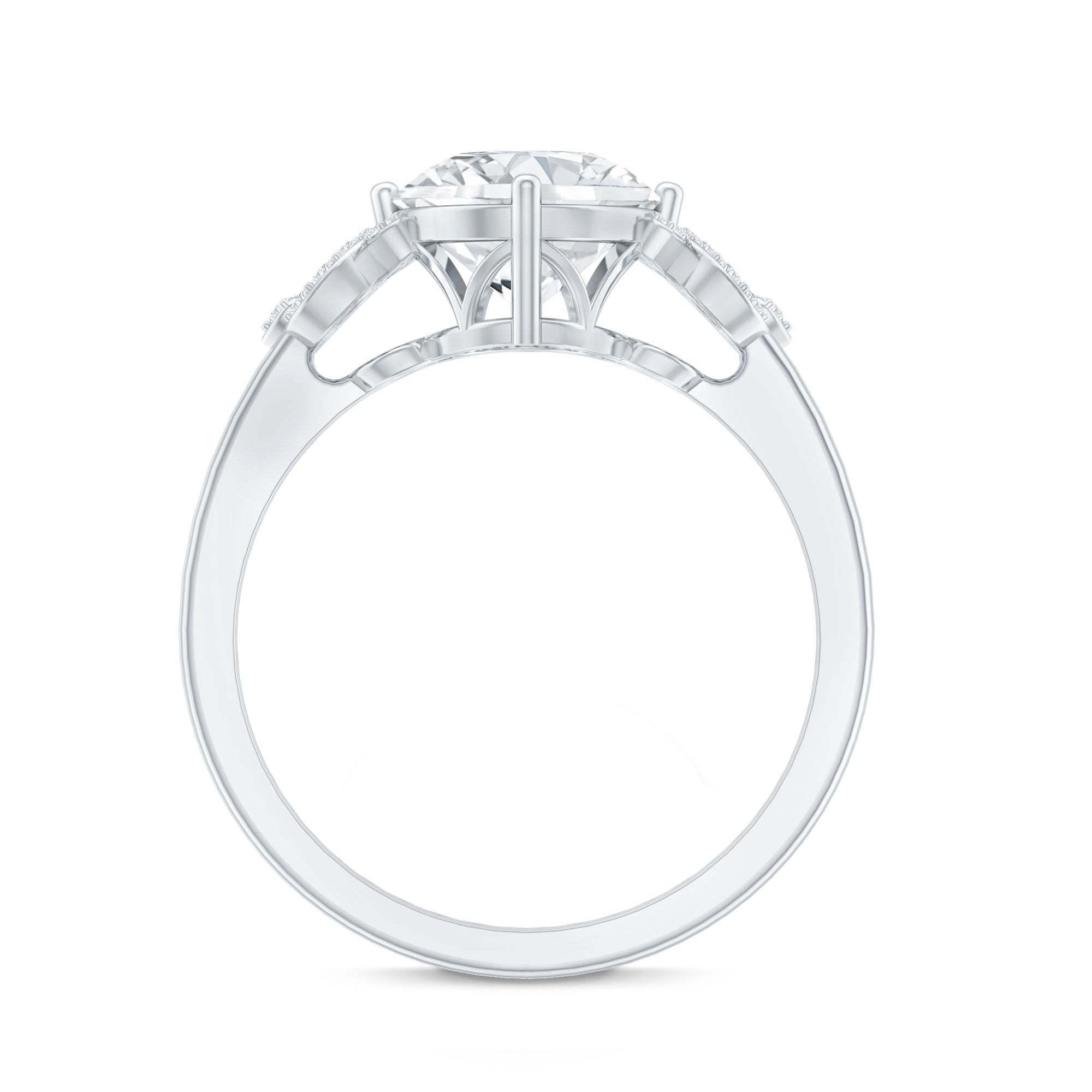 Certified 2 Carat Lab Grown Diamond Solitaire Engagement Ring