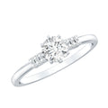 Certified 5 MM Lab Grown Diamond Non Traditional Engagement Ring
