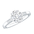 Certified 6X8 MM Oval Lab Grown Diamond Solitaire Engagement Ring