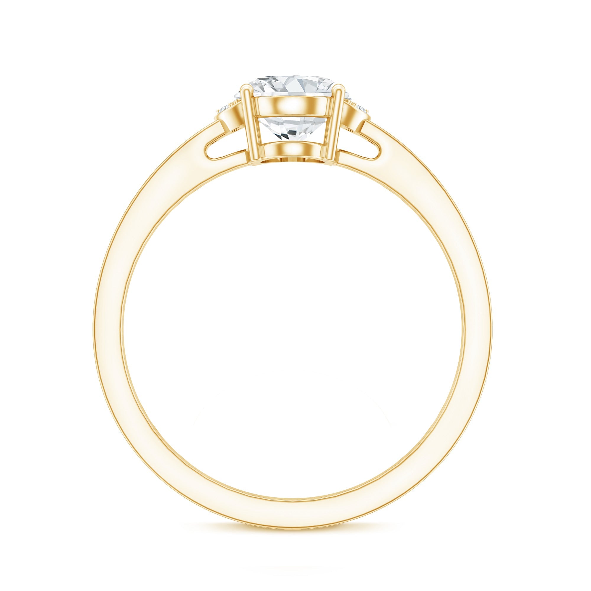 Certified 6X8 MM Oval Lab Grown Diamond Solitaire Engagement Ring