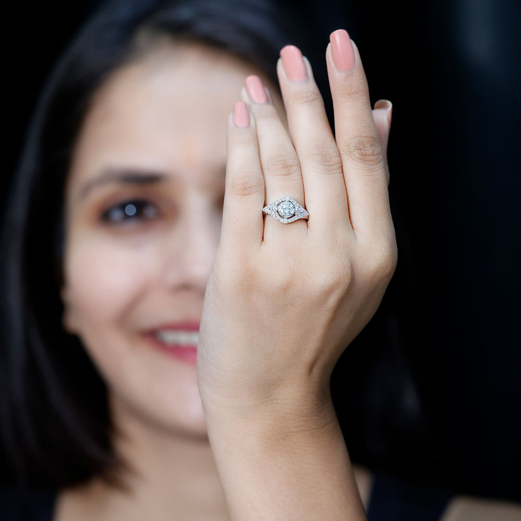Certified 6 MM Lab Grown Diamond Classic Engagement Ring