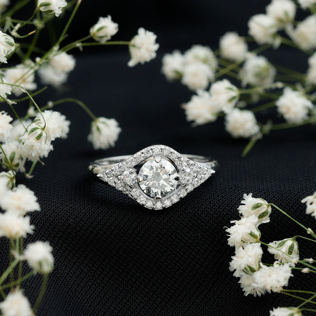 Certified 6 MM Lab Grown Diamond Classic Engagement Ring