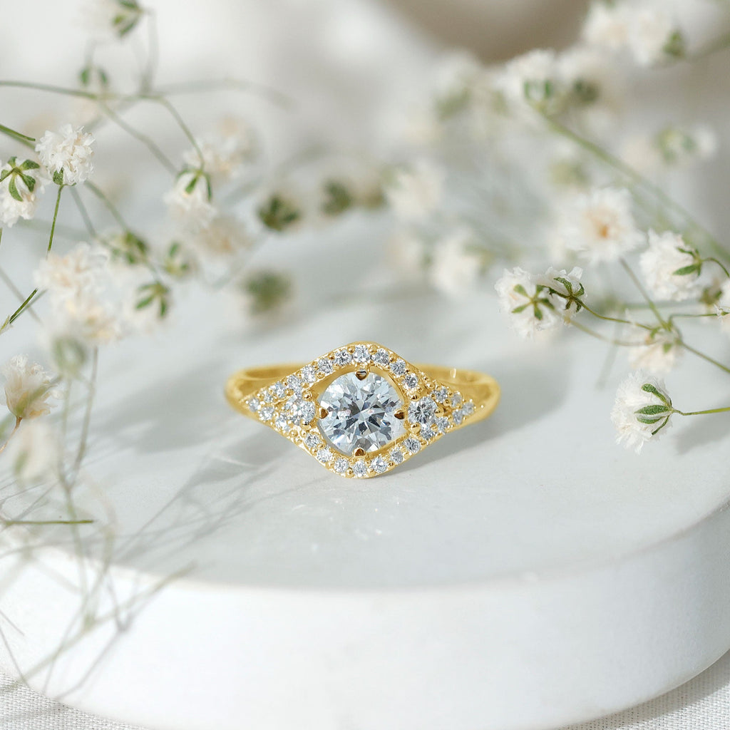 Certified 6 MM Lab Grown Diamond Classic Engagement Ring
