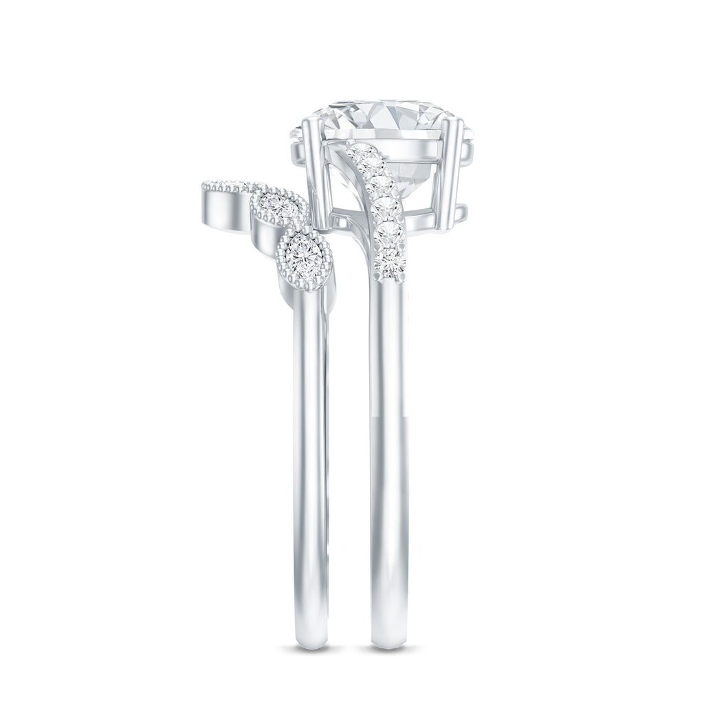 Certified Lab Grown Diamond Engagement Ring With Ring Guard