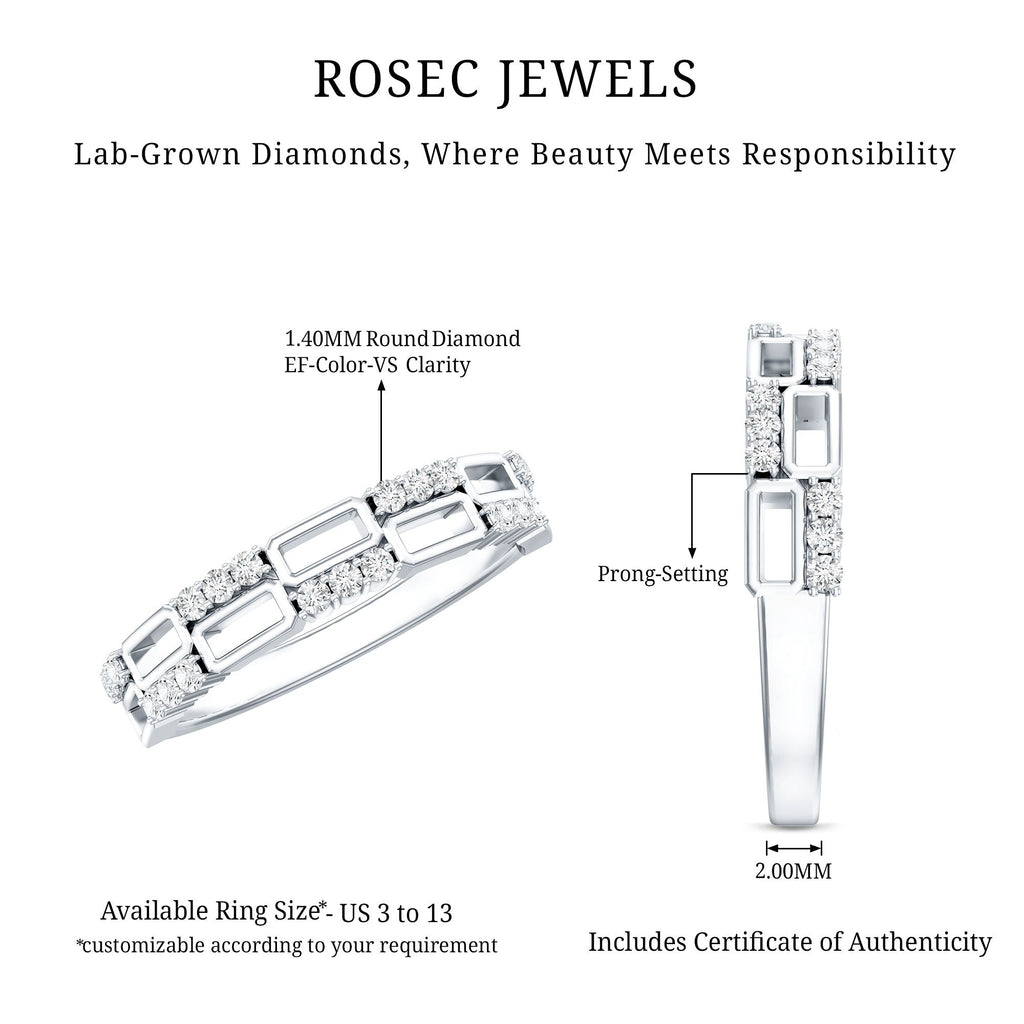 Certified Lab Grown Diamond Wedding Anniversary Ring For Women