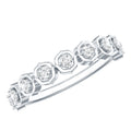 Certified Lab Grown Diamond Half Eternity Anniversary Ring