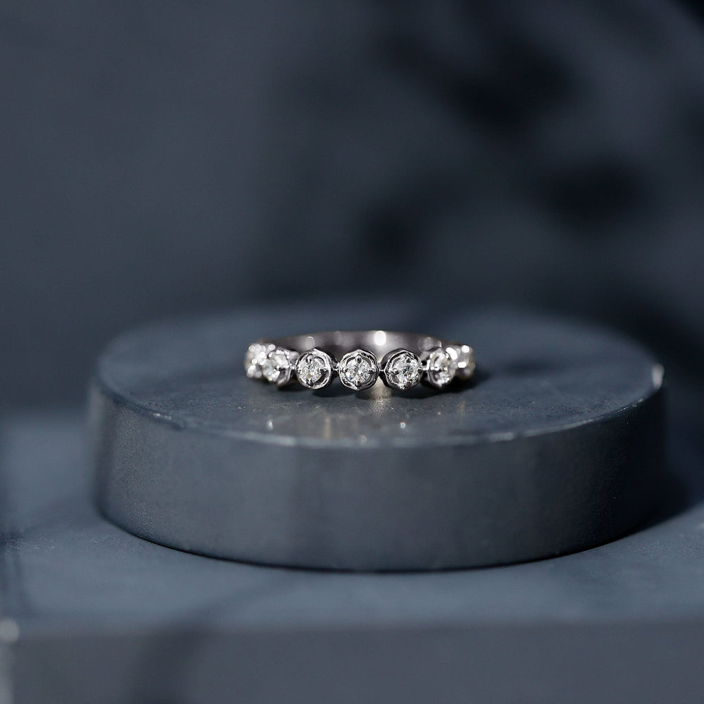 Certified Lab Grown Diamond Half Eternity Anniversary Ring