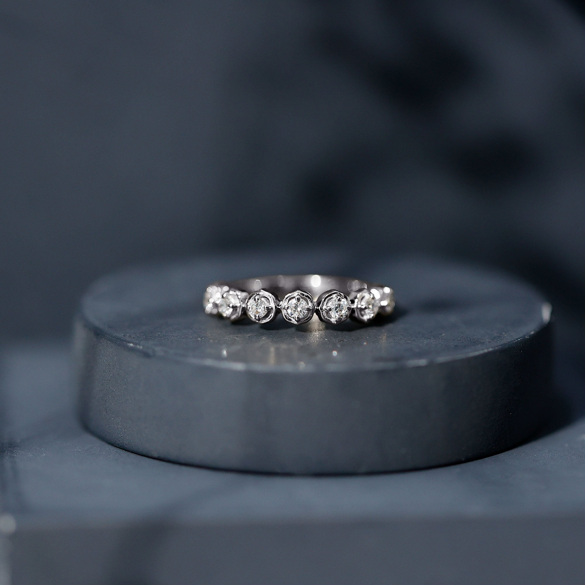 Certified Lab Grown Diamond Half Eternity Anniversary Ring