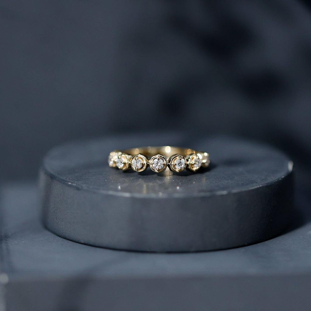 Certified Lab Grown Diamond Half Eternity Anniversary Ring