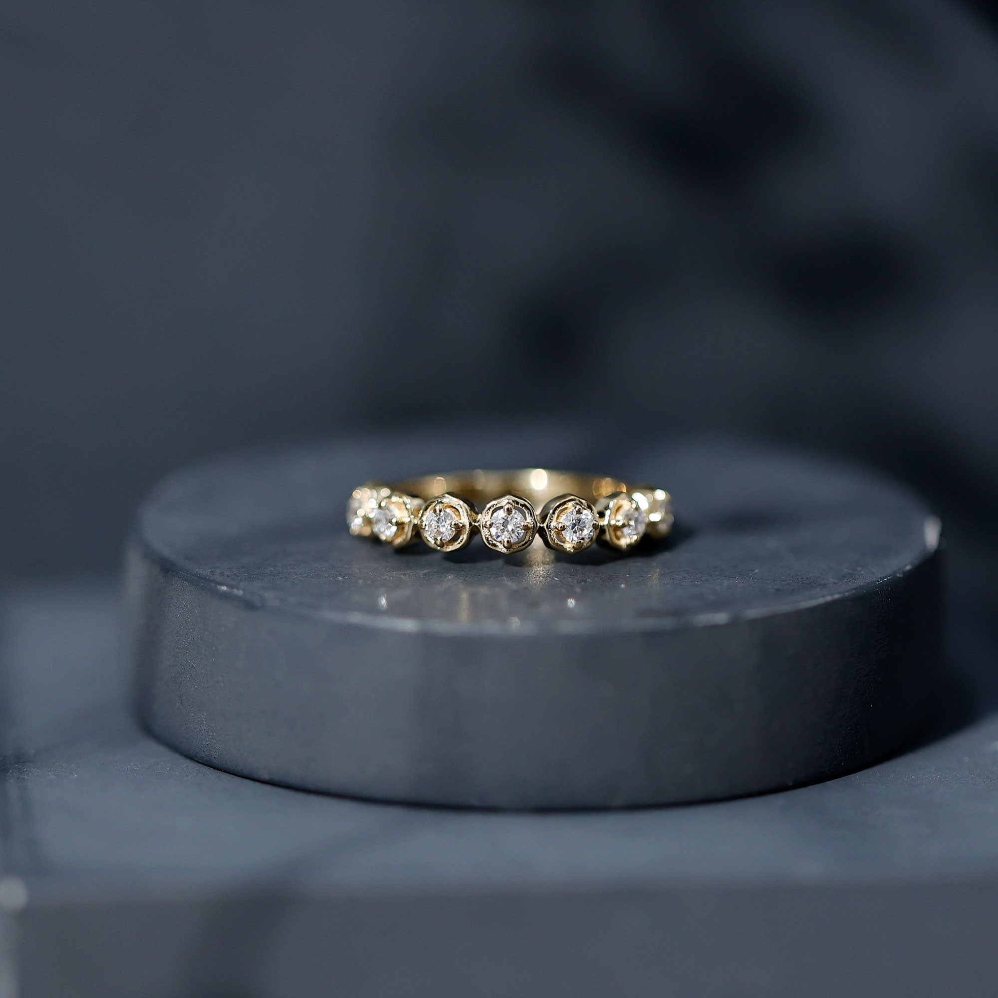 Certified Lab Grown Diamond Half Eternity Anniversary Ring