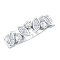 Certified Lab Grown Diamond Half Eternity Anniversary Ring For Women